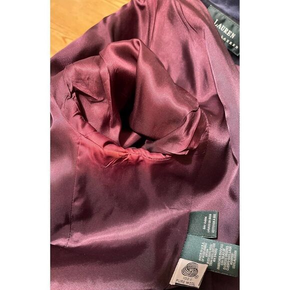 Lauren Ralph Lauren Wool Blazer Vintage black with Gold Buttons Women 14 - Picture 12 of 12